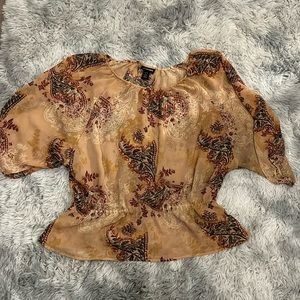 Lane Bryant shear pattern blouse